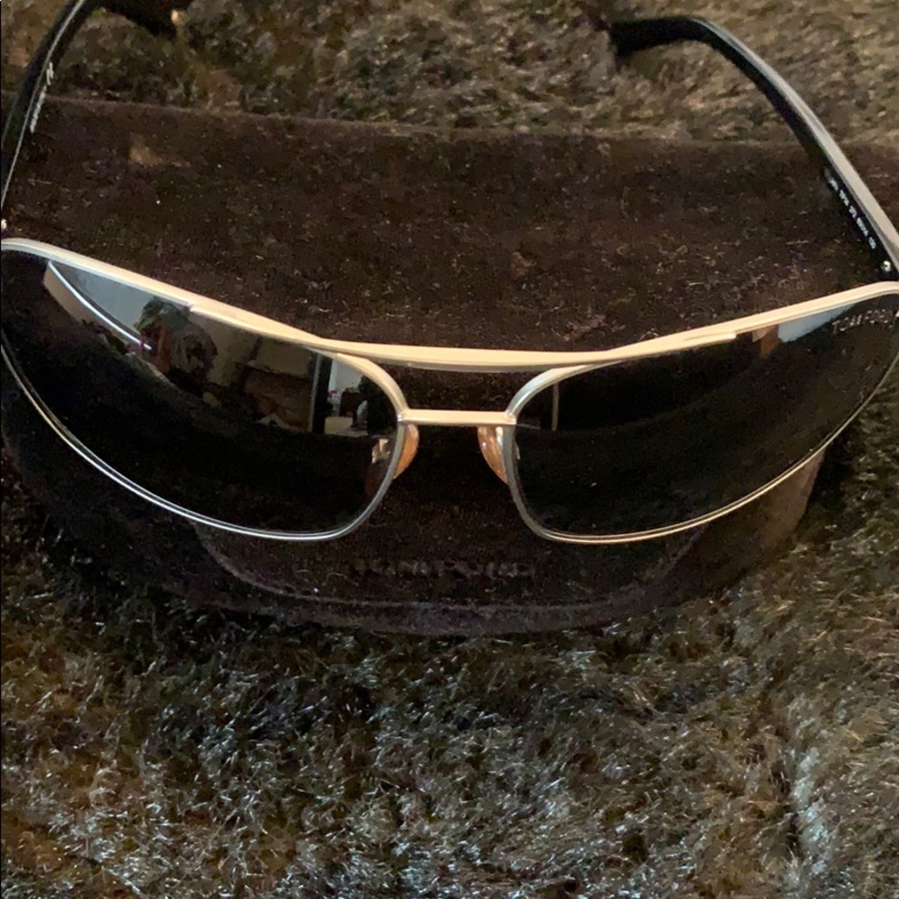 Tom Ford Silver Aviators sunglasses